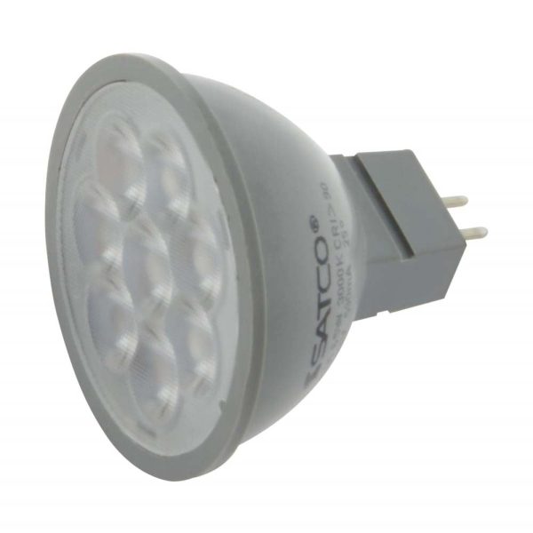 Satco 6w 24v LED MR16 Expanded Line 3000K 40 Degrees Beam GU5.3 Base - 50w-equiv Online Sale