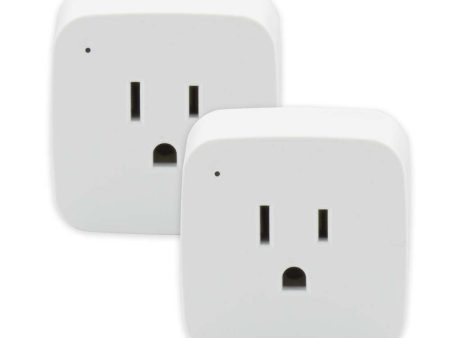 2PK - Wi-Fi On-Off Plug-in Outlet - 10 Amp - Satco Starfish Smart Technology Discount