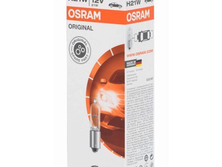 10Pk - Osram 64136 H21W 21W 12V BAY9s 095.206 Motorcycles Bulb Online