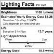 Satco 10.5w LED Bulb A19 Clear Finish 4000K 90 CRI 120 Volt - 75w-equiv Online