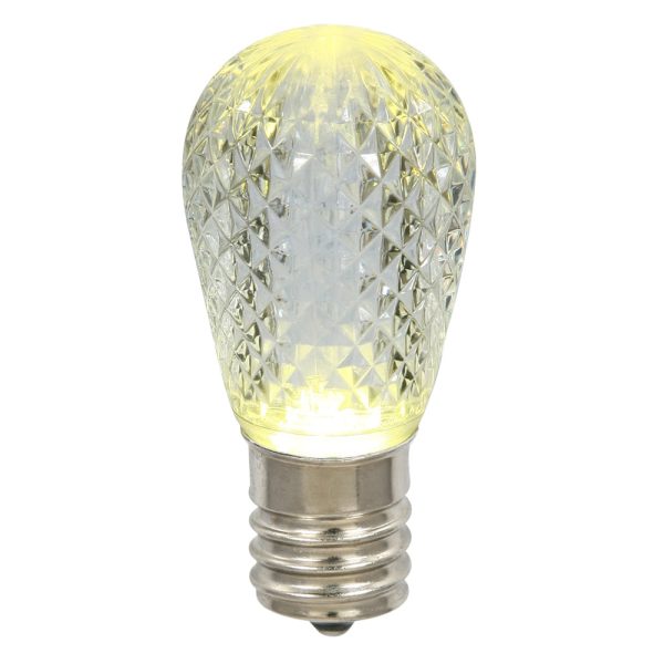 25 Pack - 0.96W 11S14 Faceted Warm White LED Replacement Christmas Light Bulb Online Sale