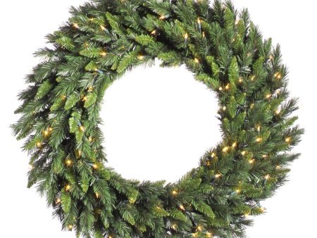 30  Imperial Pine Wreath 50 Warm White LED Online now