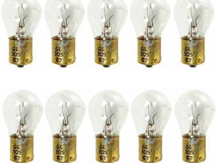 10Pk - GE 305 - 26143 14w S8 28v Low Voltage Aircraft Light bulb Supply