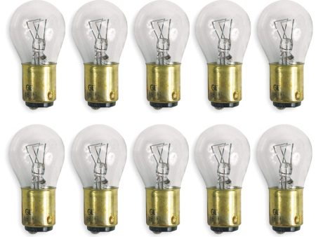 10Pk - GE 27504 1638 - 29w S8 BA15d 2C-6 28v Aircraft Low Voltage Light Bulb For Sale