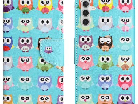 Wonderland Samsung Galaxy A55 flip case - Owls Sale