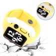 Apple Watch (41mm) cover with tempered glass + silicone watch strap - Yellow Cheap