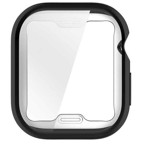 Apple Watch Series 10 42mm Full Coverage Watch Cover Electroplated Flexible Watch Case - Black For Cheap