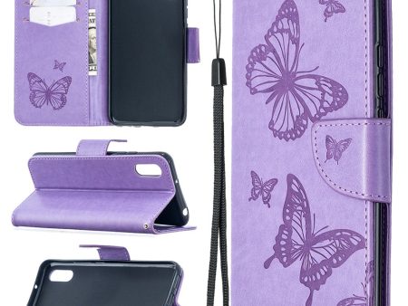 Butterfly Xiaomi Redmi 9A flip case - Purple Online Sale