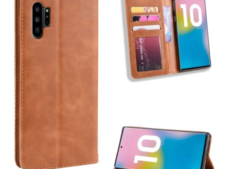 Bofink Vintage Samsung Galaxy Note 10 Pro leather case - Brown For Cheap