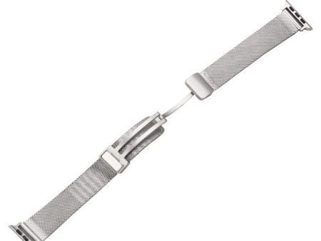 Apple Watch Series 8 (45mm)   Watch Ultra milanese metal strap - Silver Sale