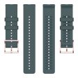 20mm Universal dots design silicone watch strap - Dark Green Online Hot Sale