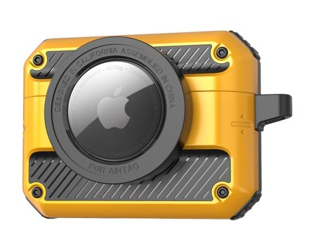 AirPods 3   AirTags protective case with buckle - Yellow Discount