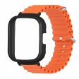 Xiaomi Redmi Watch 3 Sport Bands Ocean Flexible Watch Strap with Case - Orange For Discount