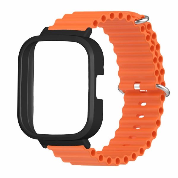 Xiaomi Redmi Watch 3 Sport Bands Ocean Flexible Watch Strap with Case - Orange For Discount