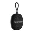 REMAX Vansound Series 5W Portable Wireless Speaker IPX7 RB- 12 M16 (Support TF card and USB flash, FM, TWS mode) - Black For Sale