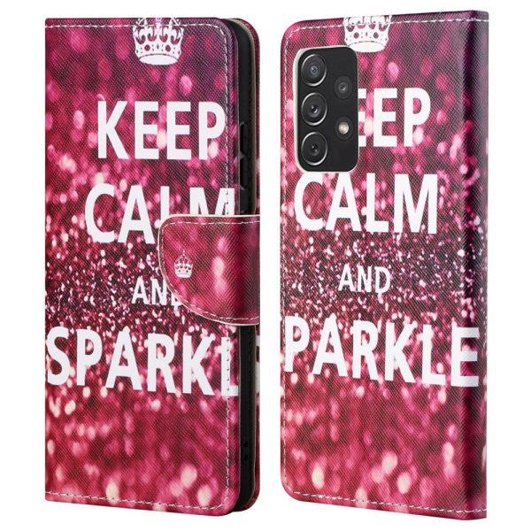 Wonderland Samsung Galaxy A73 flip case - Keep Calm and Sparkle For Discount