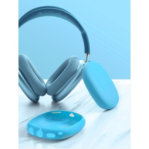 Airpods Max soft silicone cover - Blue For Sale