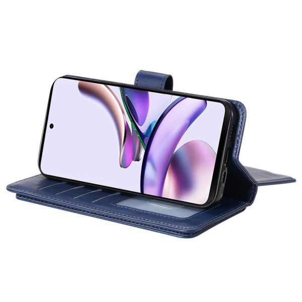 10-slot wallet case for Motorola Moto G23   G53   G13 - Blue Hot on Sale