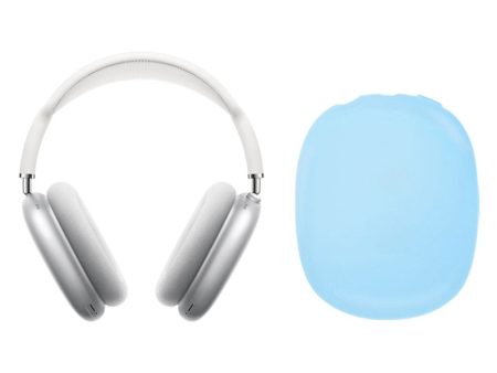 Airpods Max soft silicone cover - Blue For Sale