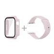 Apple Watch (45mm) silicone watch strap + cover with tempered glass - Lavender   Size: M   L Fashion