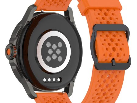 Xiaomi Watch S4 Sport Silicone 22mm Multiple Holes Breathable Watch Strap - Orange Cheap