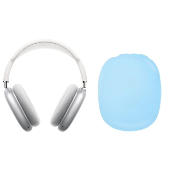 Airpods Max soft silicone cover - Blue For Sale