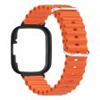 Xiaomi Redmi Watch 3 Sport Bands Ocean Flexible Watch Strap with Case - Orange For Discount