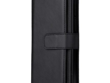 10-slot wallet case for Samsung Galaxy Z Fold3 5G - Black Fashion