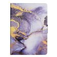 iPad Pro 11 (2024) Case Card Holder Stand Marble Pattern Tablet Leather Shell - Style B Fashion