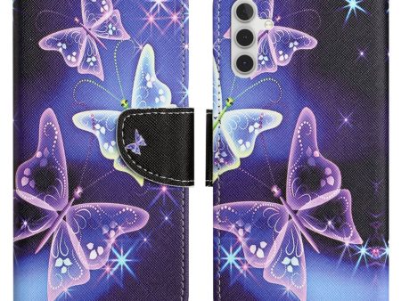 Wonderland Samsung Galaxy S24 FE flip case - Sparkling Butterflies For Discount