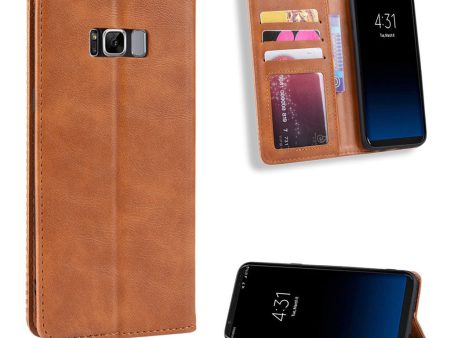 Bofink Vintage Samsung Galaxy S8+ leather case - Brown For Cheap