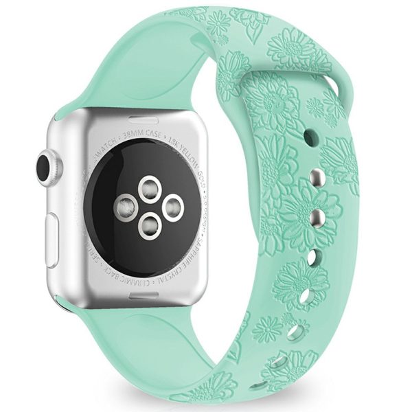 Watch Strap for Apple Watch Series 49mm - 45mm - 44mm - 42mm - Sunflower Mint Green Supply