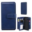 10-slot wallet case for Samsung Galaxy A52 5G - Blue For Cheap