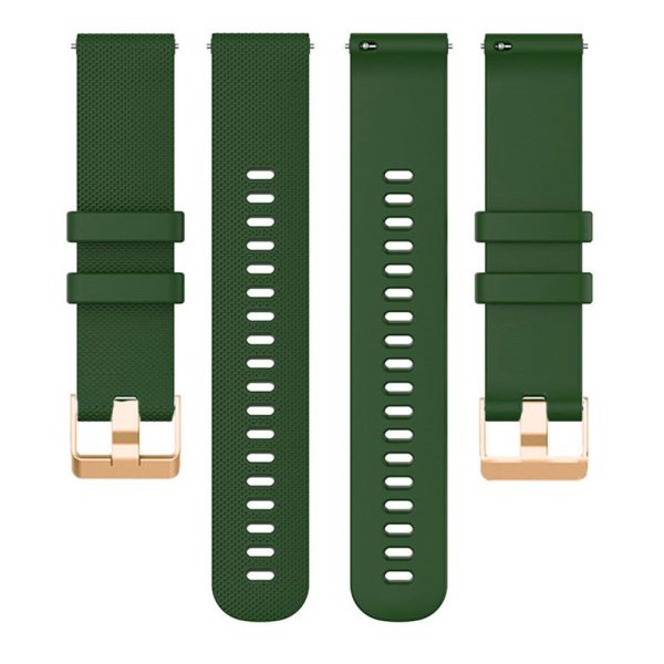 18mm Universal texture pattern silicone strap - Army Green Fashion