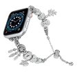 Apple Watch Series 8 (41mm) rhinestone bead metal strap - Star on Sale