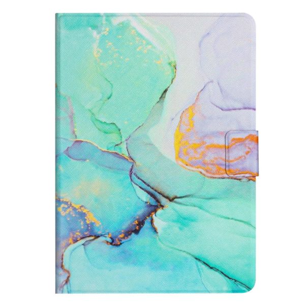 iPad Pro 11 (2024) Case Card Holder Stand Marble Pattern Tablet Leather Shell - Style D For Discount