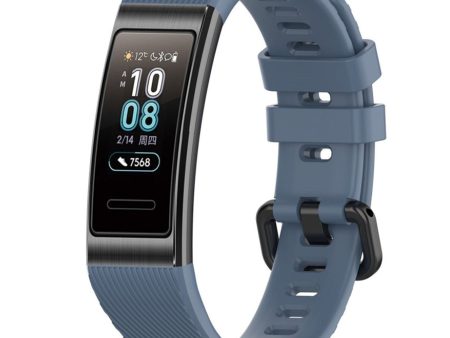 19mm Huawei Band 3 Pro watch band - Black Blue For Discount