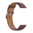 20mm Cowhide leather strap for Samsung   Garmin   Amazfit - Dark Brown Supply