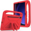 Red Tablet Cover with Kickstand and Hand Grip for Samsung Galaxy Tab S9 FE For Discount