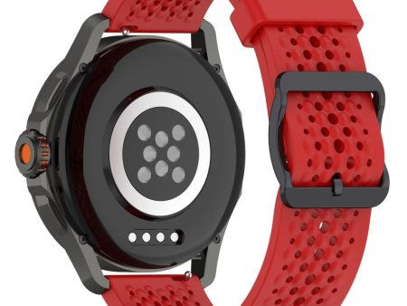 Xiaomi Watch S4 Sport Silicone 22mm Multiple Holes Breathable Watch Strap - Red Supply