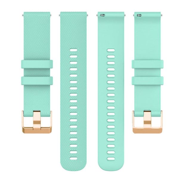 18mm Universal texture pattern silicone strap - Green Sale