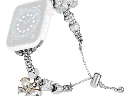 Apple Watch Series 8 (41mm) rhinestone bead metal strap - Butterfly Online now