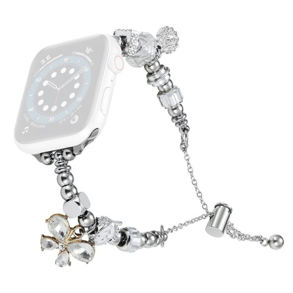 Apple Watch Series 8 (41mm) rhinestone bead metal strap - Butterfly Online now