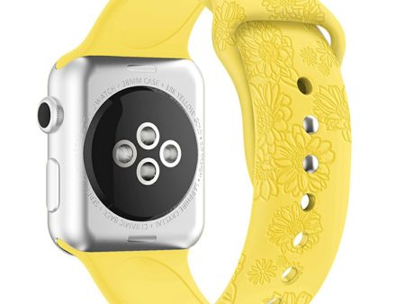 Watch Strap for Apple Watch Series 49mm - 45mm - 44mm - 42mm - Sunflower Yellow Online now