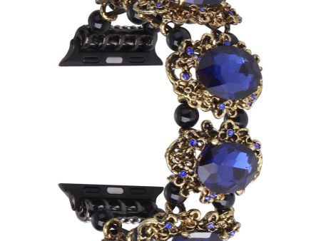 Apple Watch Series 8 (41mm) rhinestone bead style strap - Sapphire Cheap