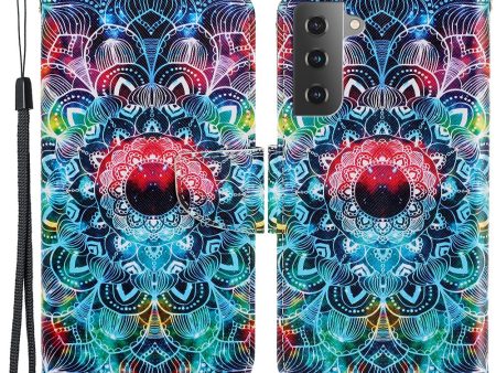 Wonderland Samsung Galaxy S22 flip case - Mandala Flower Sale