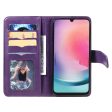 10-slot wallet case for Samsung Galaxy A54 - Purple For Discount