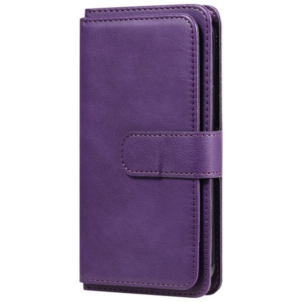 10-slot wallet case for Samsung Galaxy A13 5G - Purple For Discount