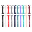 20mm Universal silicone 8 shaped buckle watch strap - Grey Fashion