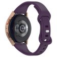 20mm silicone strap for Samsung and Huawei watch - Dark Purple Hot on Sale